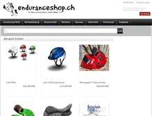 Tablet Screenshot of enduranceshop.ch